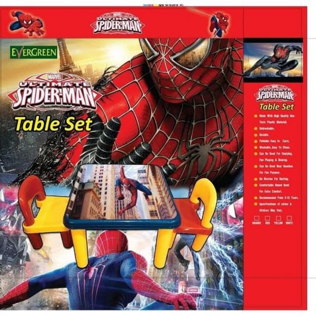 Spiderman Table And Chair