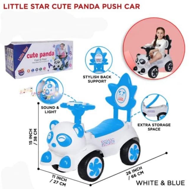 Little panda push car